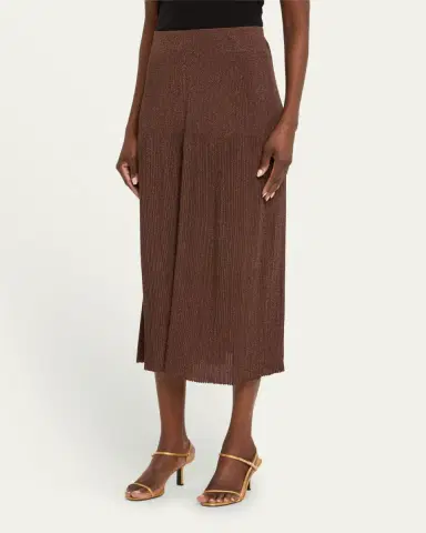Lafayette 148 New York Ribbed Shimmer Knit Midi Skirt | Thumbnail 4 Lafayette 148 New York Ribbed Shimmer Knit Midi Skirt | Thumbnail 4