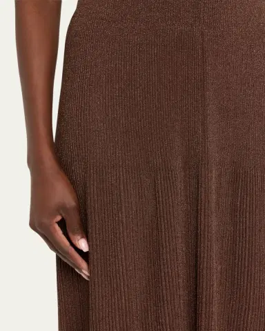 Lafayette 148 New York Ribbed Shimmer Knit Midi Skirt | Thumbnail 5 Lafayette 148 New York Ribbed Shimmer Knit Midi Skirt | Thumbnail 5