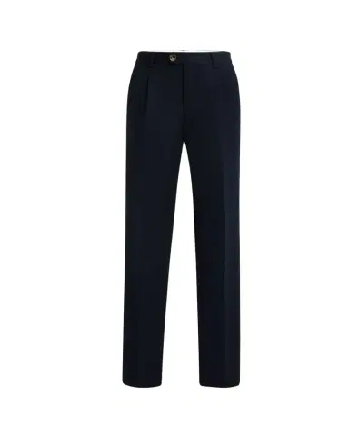 Brunello Cucinelli Men's Pleated Twill Trousers | Thumbnail 1 Brunello Cucinelli Men's Pleated Twill Trousers | Thumbnail 1