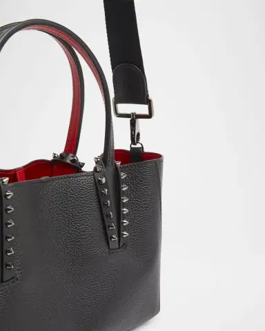 Christian Louboutin Cabata Soft East-West Mini Shoulder Bag in Grained Leather | Thumbnail 3