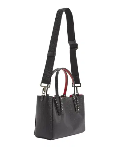 Christian Louboutin Cabata Soft East-West Mini Shoulder Bag in Grained Leather | Thumbnail 1
