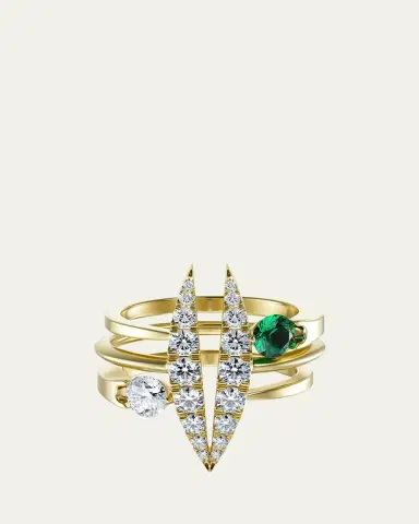 KAMAL Lotus Bloom Trio Rings, Set of 3 | Thumbnail 4 KAMAL Lotus Bloom Trio Rings, Set of 3 | Thumbnail 4