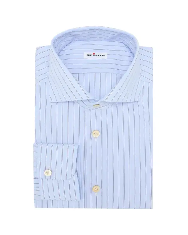 Men's Cotton Wide Stripe Dress Shirt