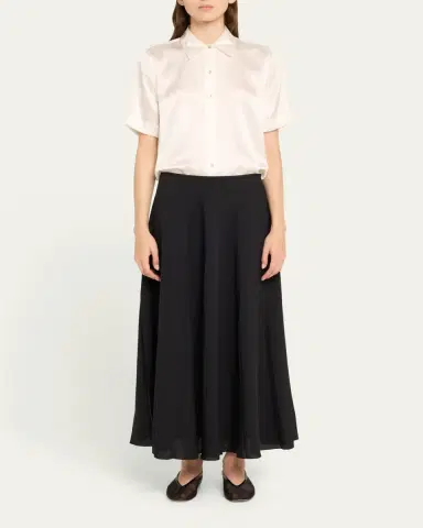 L'Agence Ellah Short-Sleeve Silk Blouse | Thumbnail 2 L'Agence Ellah Short-Sleeve Silk Blouse | Thumbnail 2