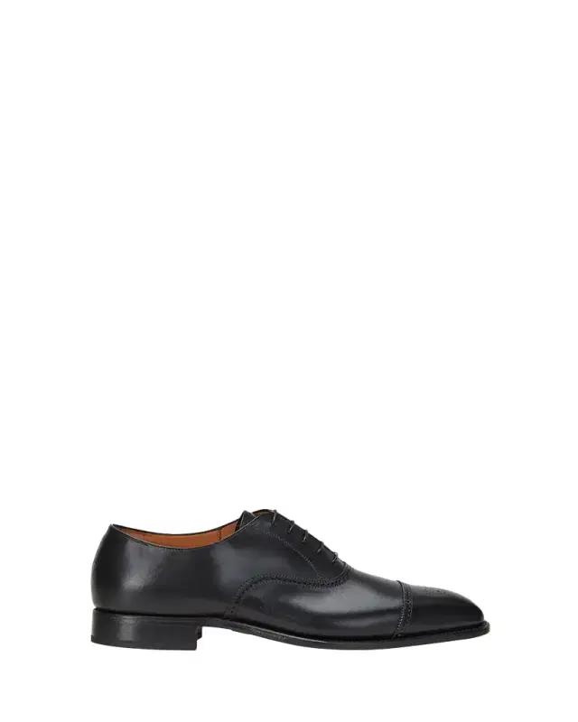 Men's Denver Cap-Toe Leather Oxfords