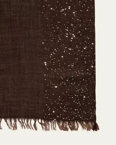Faliero Sarti Dania Sequined Ombre Wool-Silk Scarf | Thumbnail 2