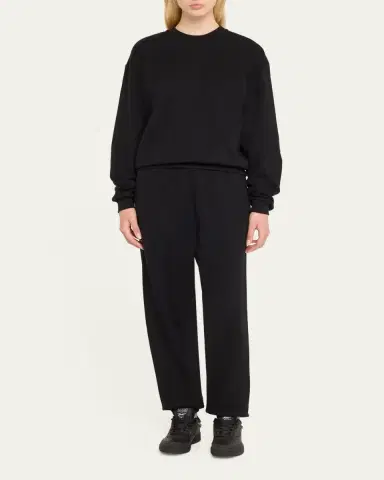 Skims Cotton Fleece Crewneck Pullover | Thumbnail 2