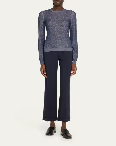 Giorgio Armani Shiny Viscose Knit Top | Thumbnail 2 Giorgio Armani Shiny Viscose Knit Top | Thumbnail 2