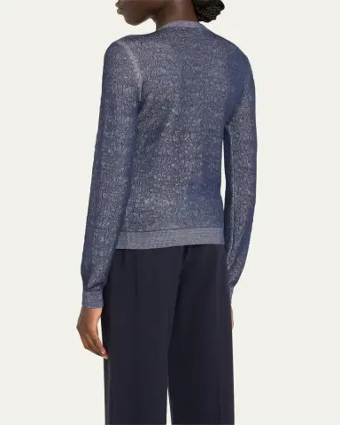 Giorgio Armani Shiny Viscose Knit Top | Thumbnail 3 Giorgio Armani Shiny Viscose Knit Top | Thumbnail 3