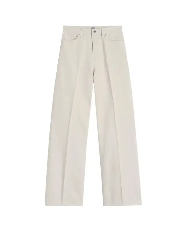 Toteme High-Rise Straight-Leg Press-Creased Denim Jeans