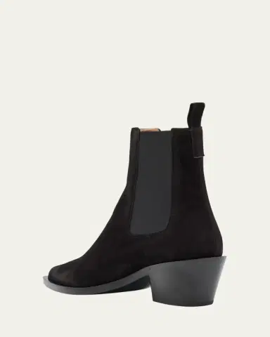 Gianvito Rossi Wylie Suede Western Chelsea Booties | Thumbnail 3