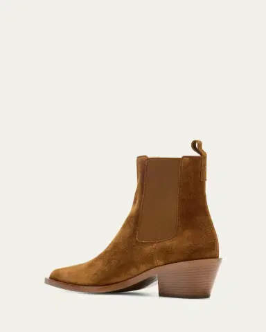 Gianvito Rossi Wylie Suede Western Chelsea Booties | Thumbnail 6