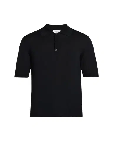 Saint Laurent Men's Fine Gauge Wool Polo Shirt | Thumbnail 1