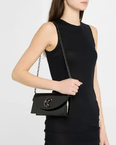 Christian Louboutin Loubi54 Flap Patent Leather Clutch Bag | Thumbnail 15 Christian Louboutin Loubi54 Flap Patent Leather Clutch Bag | Thumbnail 15