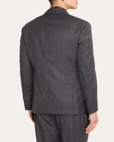 Brunello Cucinelli Men's 150s Wool Pinstripe Suit | Thumbnail 5 Brunello Cucinelli Men's 150s Wool Pinstripe Suit | Thumbnail 5