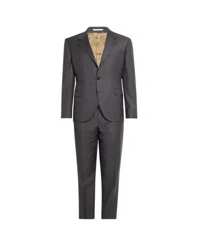 Brunello Cucinelli Men's 150s Wool Pinstripe Suit | Thumbnail 1 Brunello Cucinelli Men's 150s Wool Pinstripe Suit | Thumbnail 1