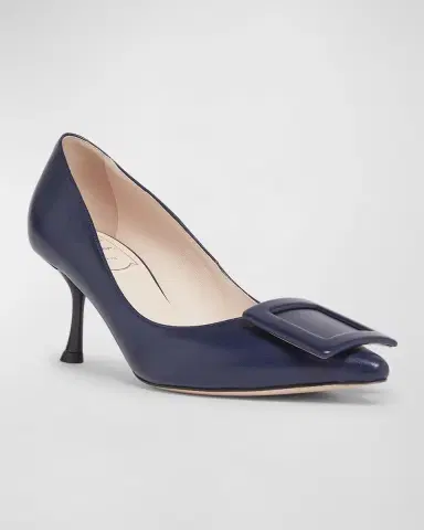 Roger Vivier Viv In The City Leather Buckle Pumps | Thumbnail 2 Roger Vivier Viv In The City Leather Buckle Pumps | Thumbnail 2