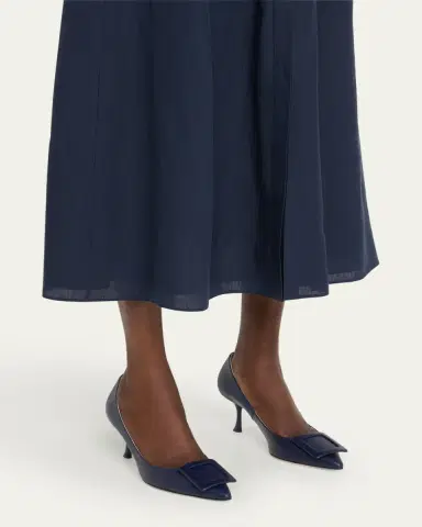 Roger Vivier Viv In The City Leather Buckle Pumps | Thumbnail 7 Roger Vivier Viv In The City Leather Buckle Pumps | Thumbnail 7