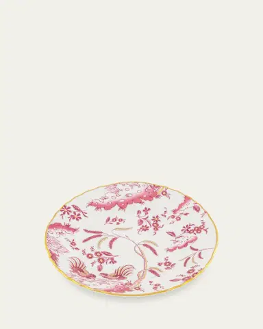 Ginori 1735 Oro di Doccia Magenta Flat Bread Plate | Thumbnail 2