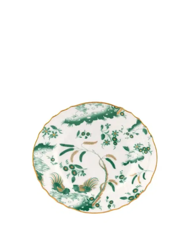 Ginori 1735 Oro Di Doccia Giada Bread Plate
