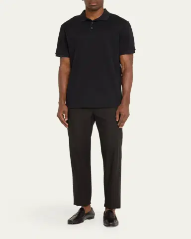 Giorgio Armani Men's Tipped Polo Shirt | Thumbnail 2