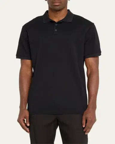 Giorgio Armani Men's Tipped Polo Shirt | Thumbnail 4