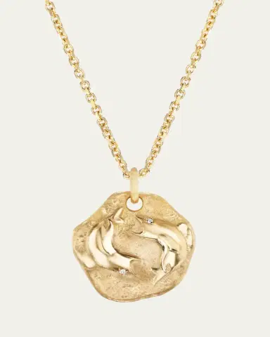Aaryah 18K Yellow Gold Mini Diamond Zodiac Pendant Necklace | Thumbnail 16 Aaryah 18K Yellow Gold Mini Diamond Zodiac Pendant Necklace | Thumbnail 16