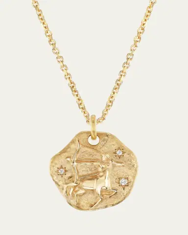 Aaryah 18K Yellow Gold Mini Diamond Zodiac Pendant Necklace | Thumbnail 18 Aaryah 18K Yellow Gold Mini Diamond Zodiac Pendant Necklace | Thumbnail 18