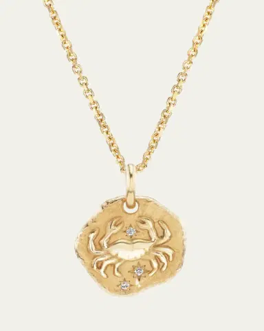 Aaryah 18K Yellow Gold Mini Diamond Zodiac Pendant Necklace | Thumbnail 22 Aaryah 18K Yellow Gold Mini Diamond Zodiac Pendant Necklace | Thumbnail 22