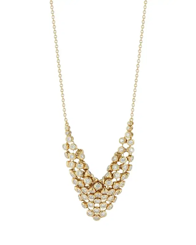 ONDYN Large Diamond Bias Pendant Necklace, 22"L