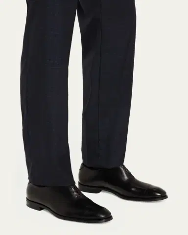 Bergdorf Goodman Men's Calf Leather Oxfords | Thumbnail 2