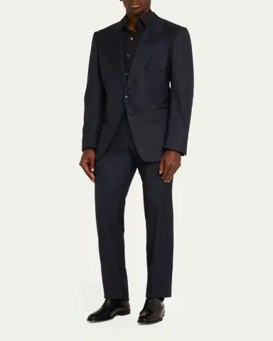 Bergdorf Goodman Men's Calf Leather Oxfords | Thumbnail 3