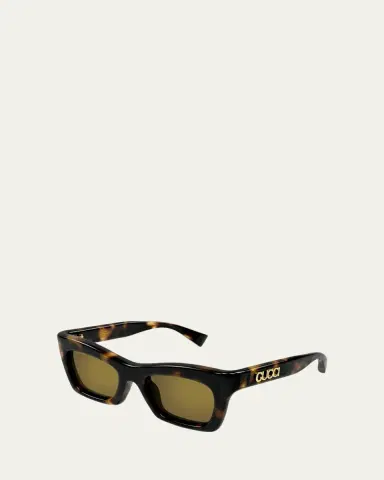 Gucci Logo Acetate Cat-Eye Sunglasses | Thumbnail 2