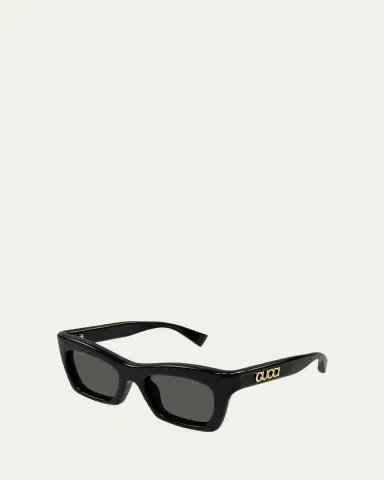 Gucci Logo Acetate Cat-Eye Sunglasses | Thumbnail 4