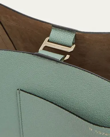 Valextra Secchiello Small Leather Bucket Bag | Thumbnail 4