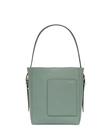 Valextra Secchiello Small Leather Bucket Bag | Thumbnail 1