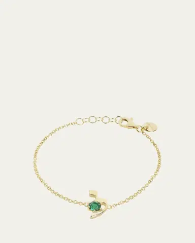 Procaccia Jewelry 18K Gold Hebrew LAMED Initial Bracelet | Thumbnail 7 Procaccia Jewelry 18K Gold Hebrew LAMED Initial Bracelet | Thumbnail 7