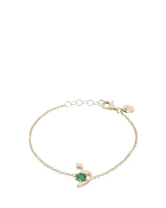 Procaccia Jewelry 18K Gold Hebrew LAMED Initial Bracelet