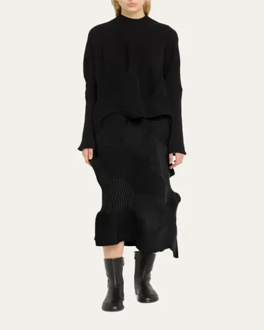 Issey Miyake Kone Kone Textural Ribbed Skirt | Thumbnail 2 Issey Miyake Kone Kone Textural Ribbed Skirt | Thumbnail 2