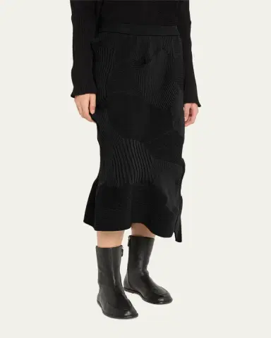 Issey Miyake Kone Kone Textural Ribbed Skirt | Thumbnail 4 Issey Miyake Kone Kone Textural Ribbed Skirt | Thumbnail 4