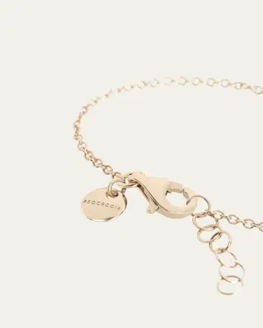 Procaccia Jewelry 18K Gold Hebrew HEI Initial Bracelet | Thumbnail 3