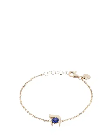 Procaccia Jewelry 18K Gold Hebrew HEI Initial Bracelet | Thumbnail 1