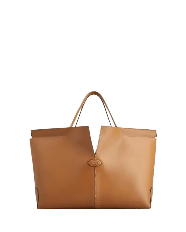 Medium Leather Di Folio Tote Bag
