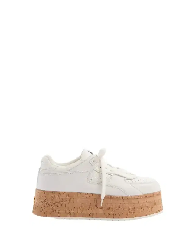 Valentino Garavani Leather Cork Platform Sneakers
