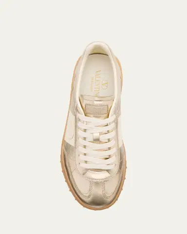 Valentino Garavani Upvillage Metallic Low-Top Sneakers | Thumbnail 10 Valentino Garavani Upvillage Metallic Low-Top Sneakers | Thumbnail 10
