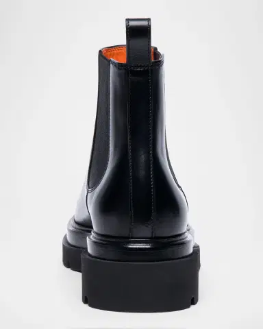 Santoni Forestlow Leather Chelsea Booties | Thumbnail 6