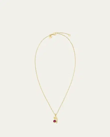 Procaccia Jewelry 18K Gold Hebrew VAV Initial Necklace | Thumbnail 9