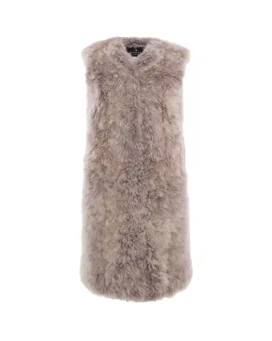 Gorski Select Cashmere Goat Fur Collarless Long Vest | Thumbnail 1 Gorski Select Cashmere Goat Fur Collarless Long Vest | Thumbnail 1
