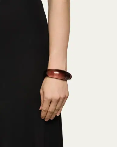 Saint Laurent Bumpy Moon Resin Bracelet | Thumbnail 5