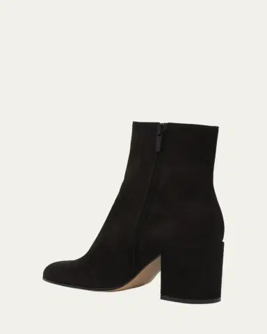 Gianvito Rossi Joelle Suede Block-Heel Booties | Thumbnail 2 Gianvito Rossi Joelle Suede Block-Heel Booties | Thumbnail 2